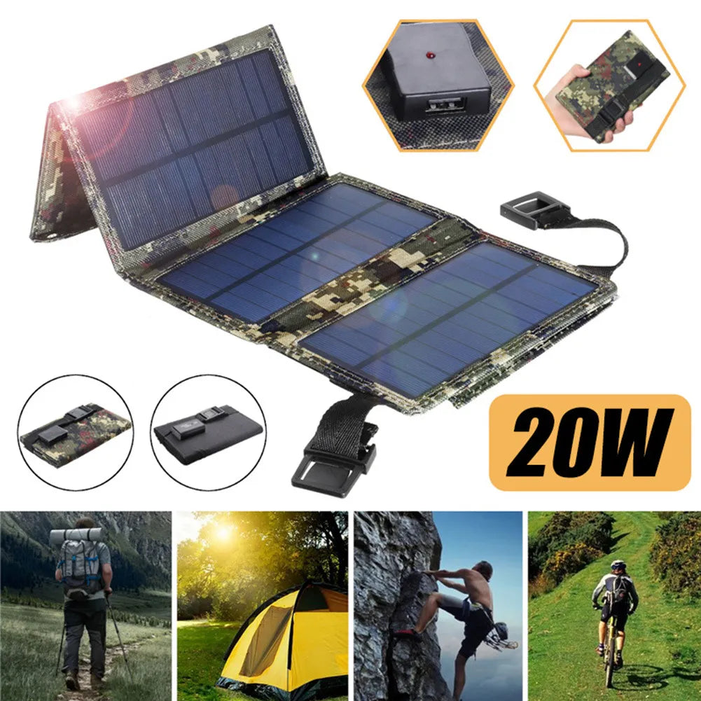 usb foldable solar panel portable flexible small waterproof 5v folding