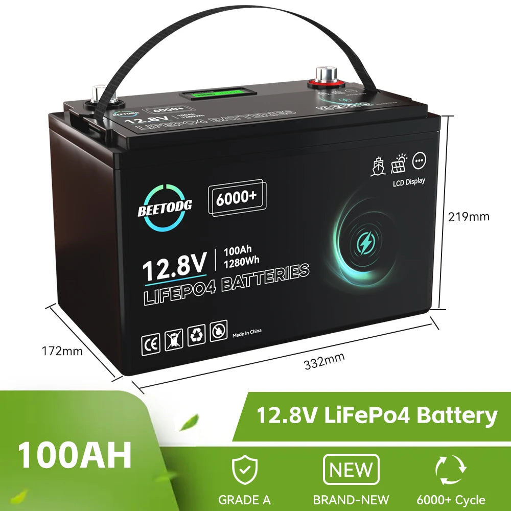 8v 100ah lifepo4 battery lithium iron phosphate batteries touri