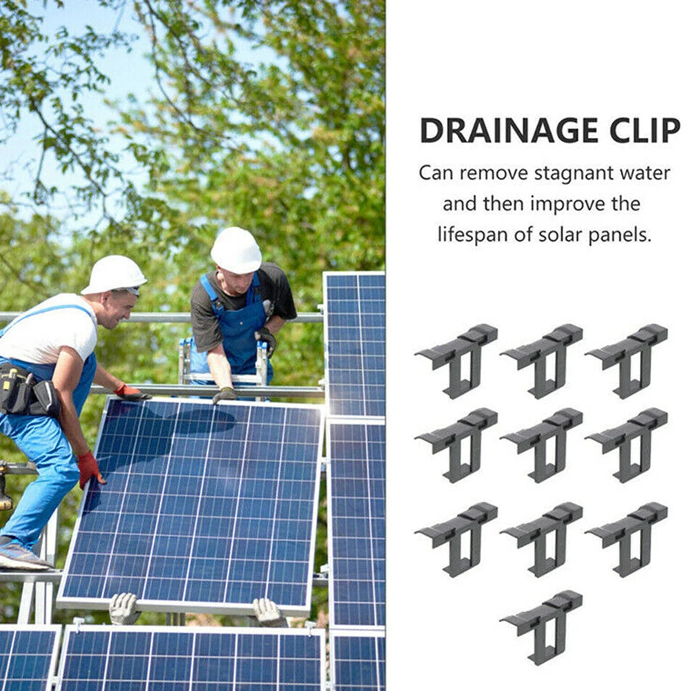 10 pcs solar panel frames water drained