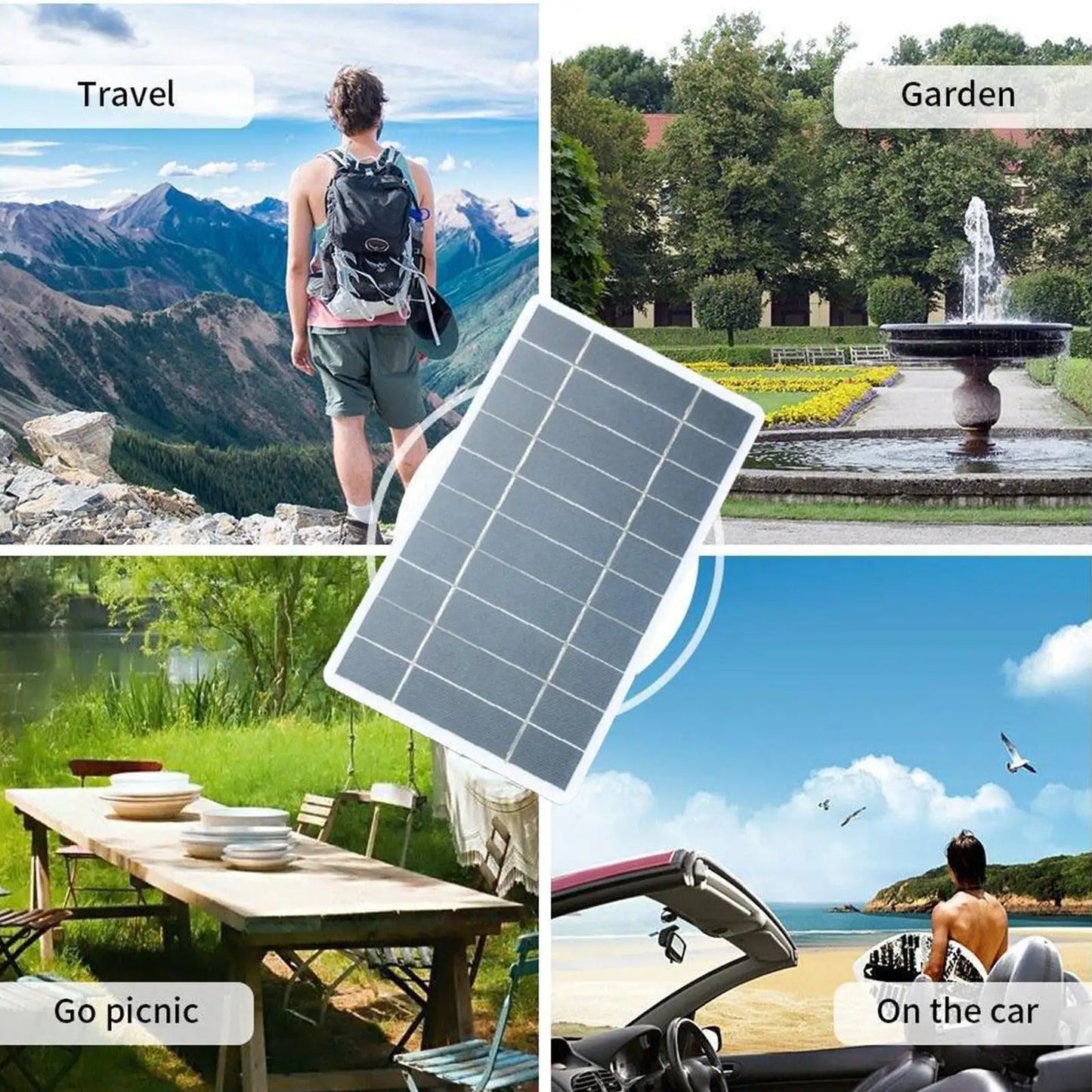 portable solar panel 5v 2w solar plate