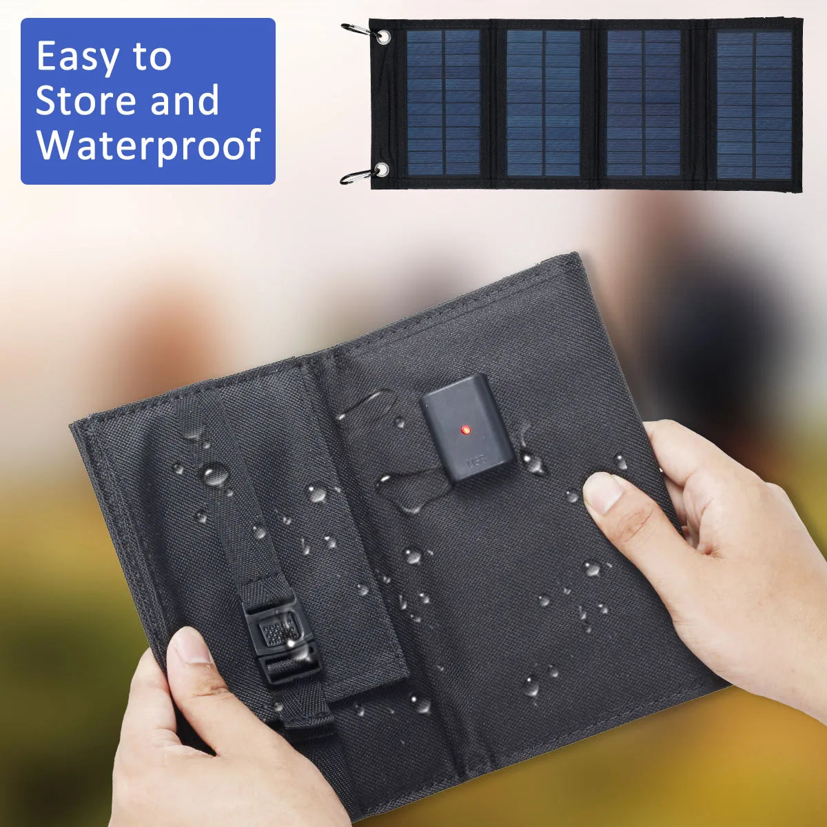 100w solar panel folding charger ip65 waterproof usb solar charger sui