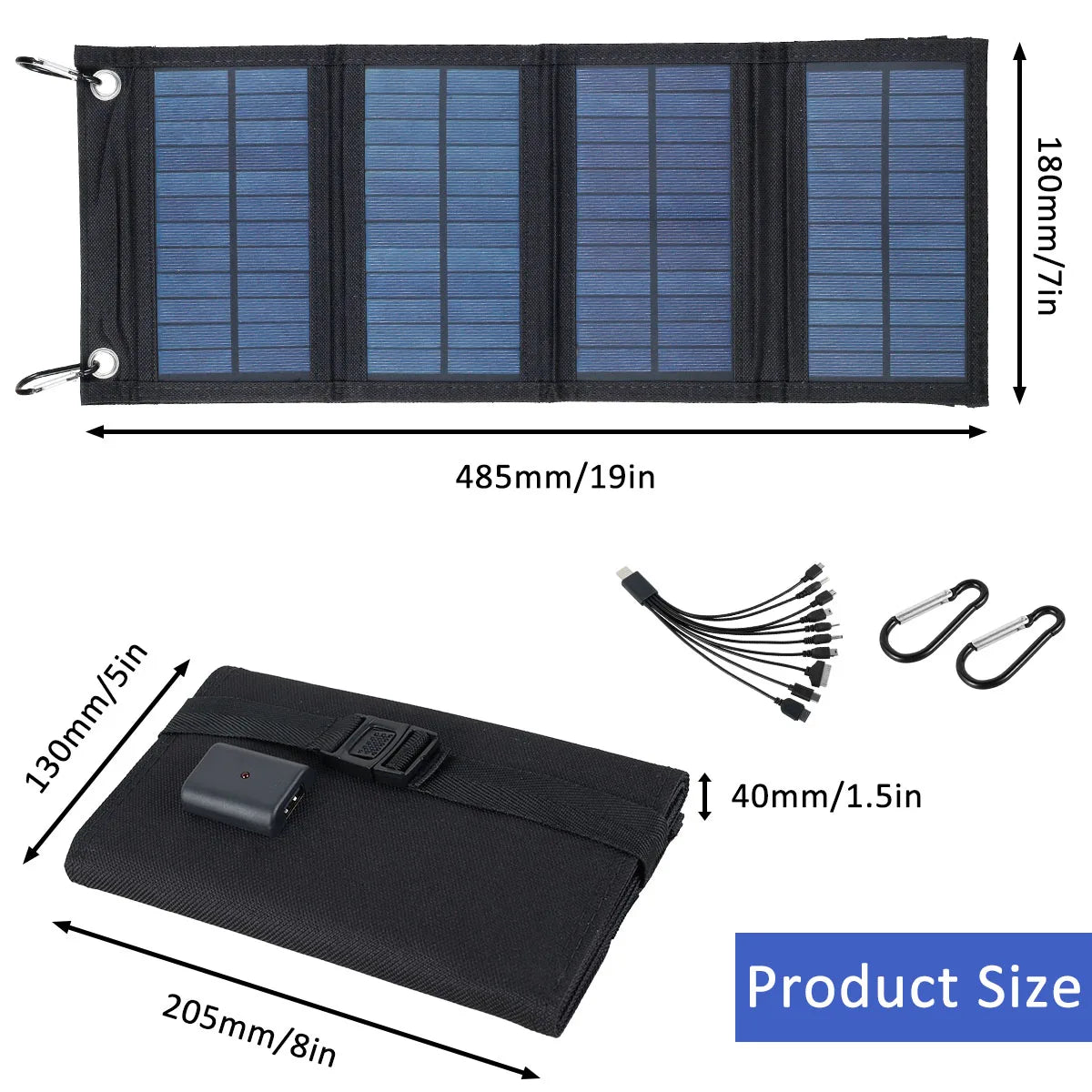 100w solar panel folding charger ip65 waterproof usb solar charger sui