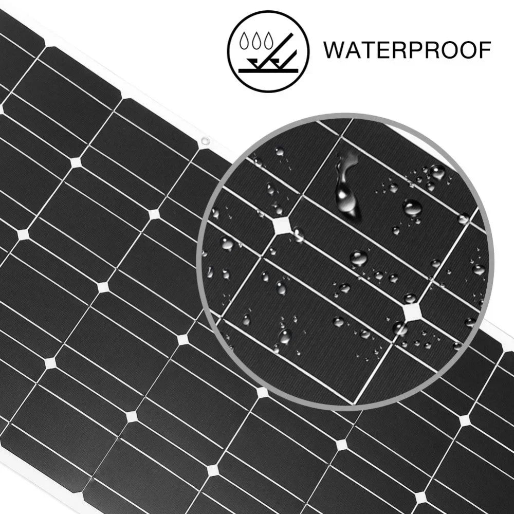 100w 200w 300w 400w 1000w flexible solar panel efficiency cell diy mod