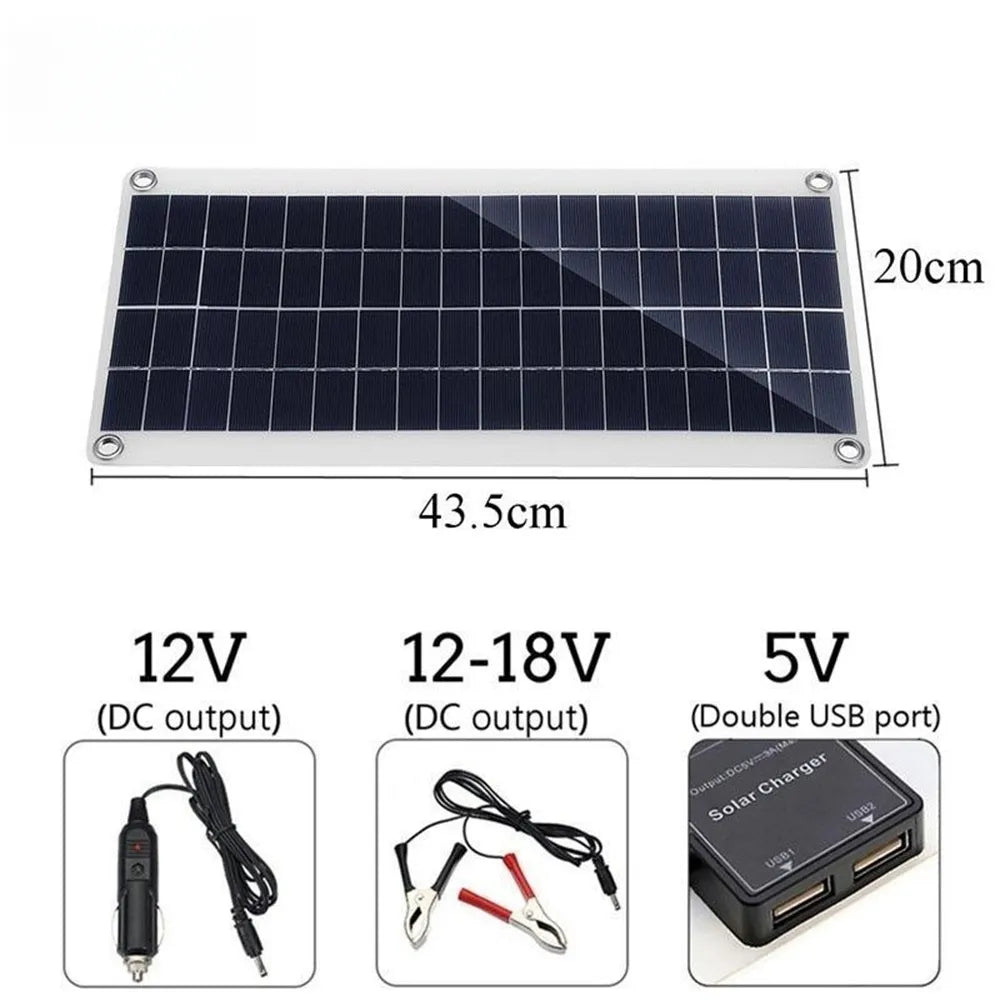 1000w solar panel 12v solar cell 10a-100a controller solar plate kit