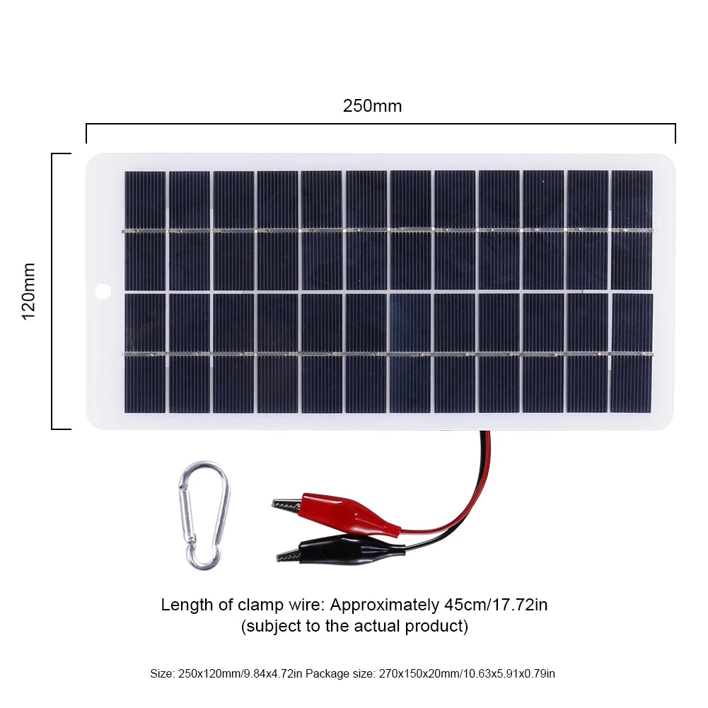 solar panel 10w 12v polysilicon epoxy panels portable solar cell diy 2