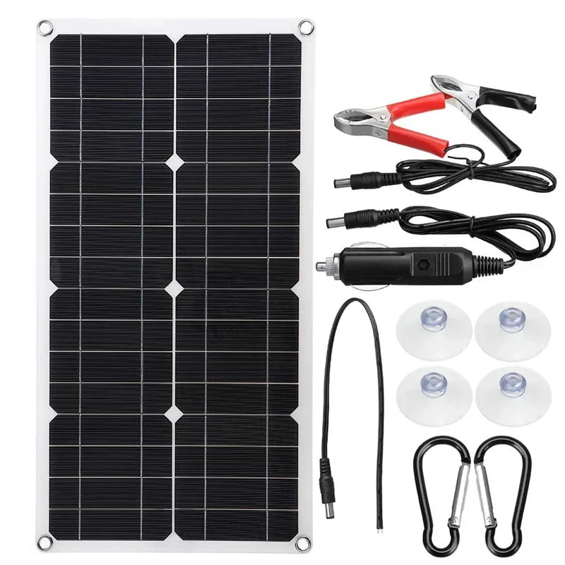 600w solor panel flexible power bank solar cell kit 12v18v controller