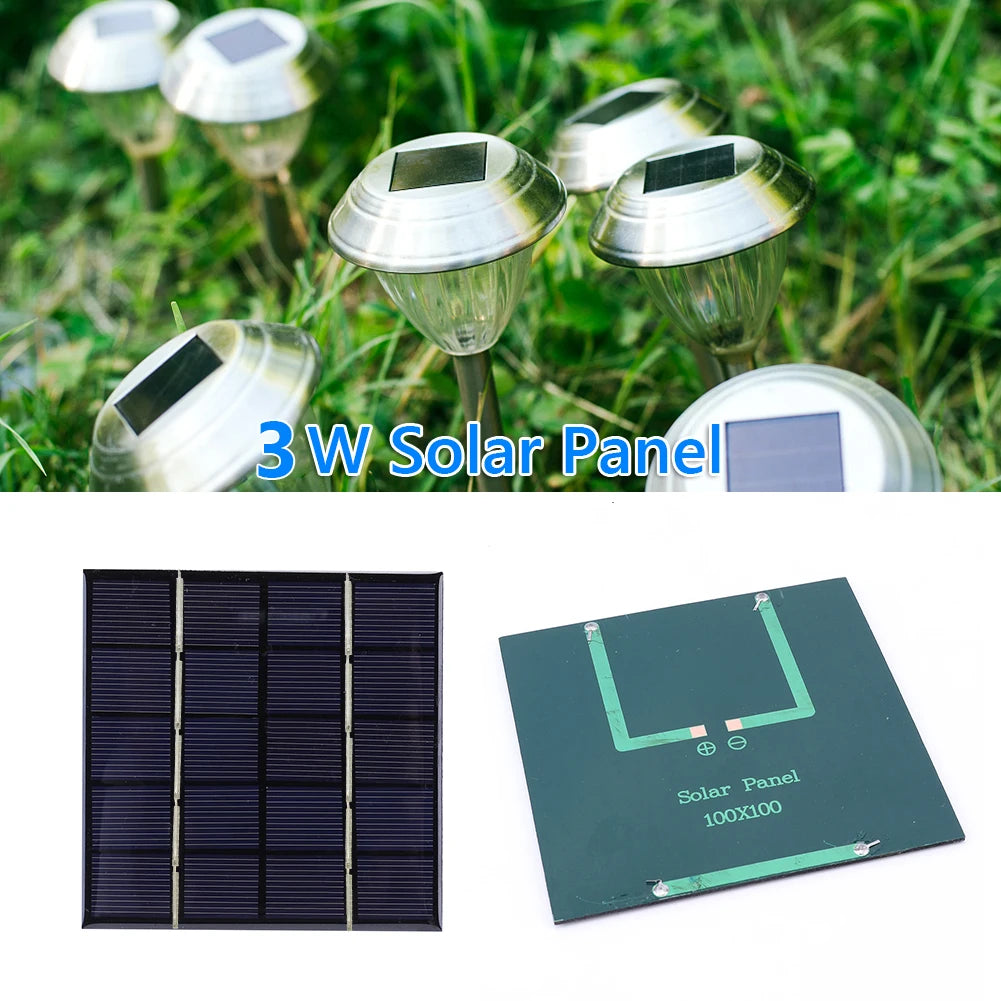 solar panel 3w 5v micro solar board portable fast charger polysilicon