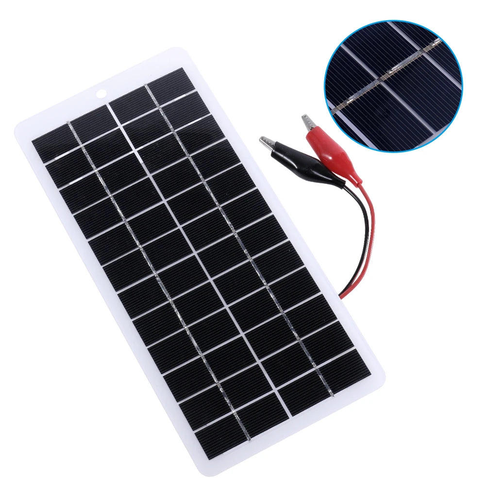 solar panel 10w 12v polysilicon epoxy panels portable solar cell diy 2