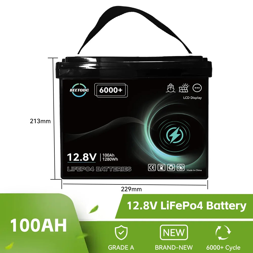 8v 100ah lifepo4 battery lithium iron phosphate batteries touri