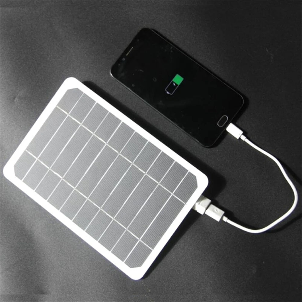 5v 10w solar panel output usb outdoor portable solar system mobile pho