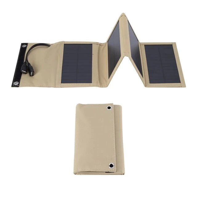 USB Foldable Solar Panel portable Flexible Small Waterproof 5V Folding