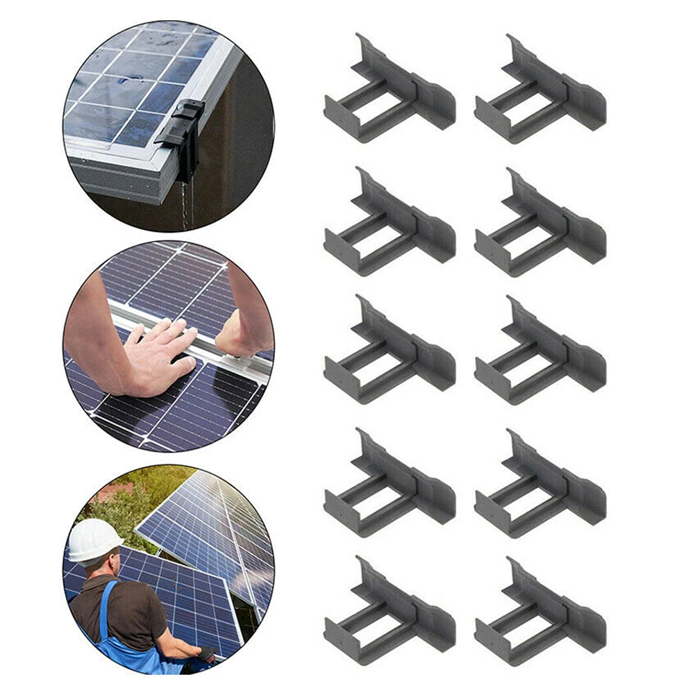 10 pcs solar panel frames water drained