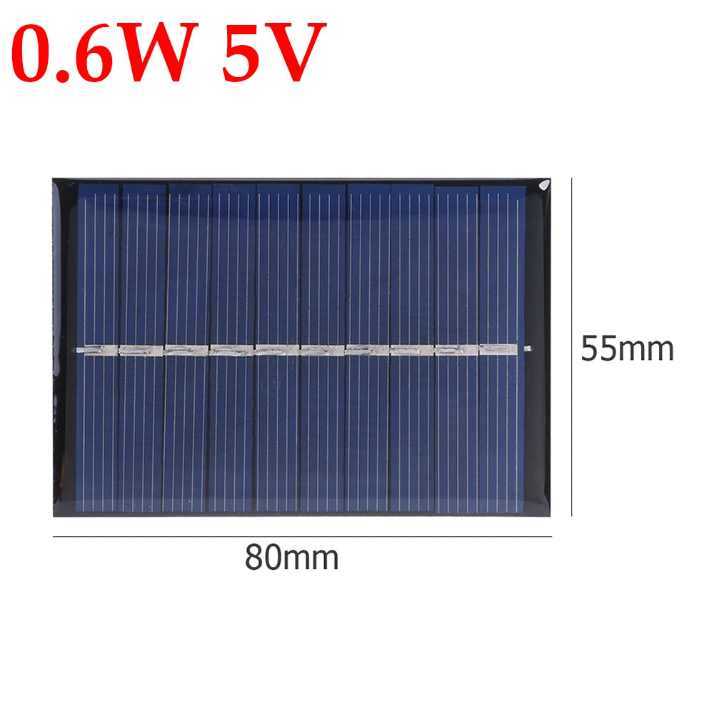 solar panel 3w 5v micro solar board portable fast charger polysilicon