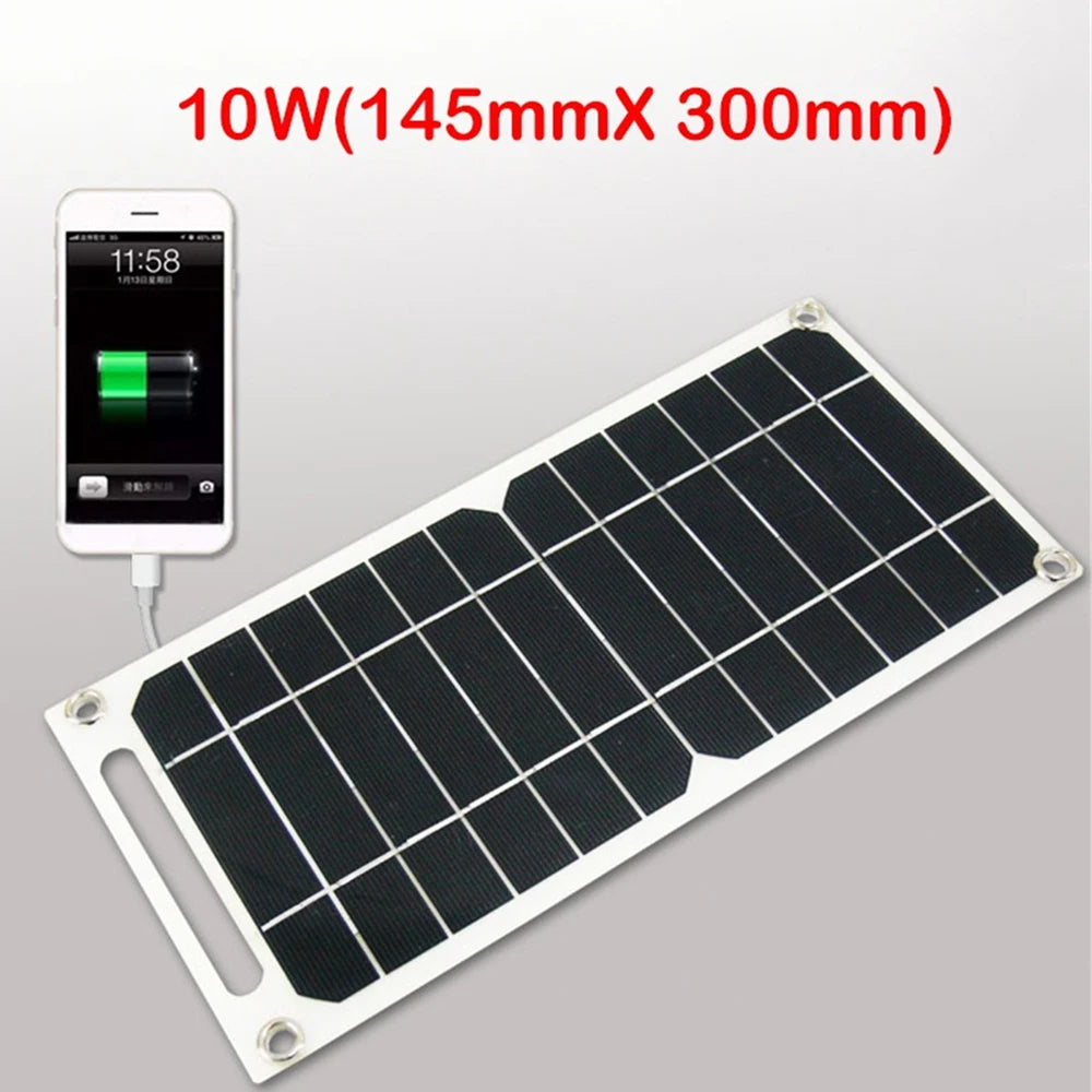 5v 10w solar panel output usb outdoor portable solar system cell phone