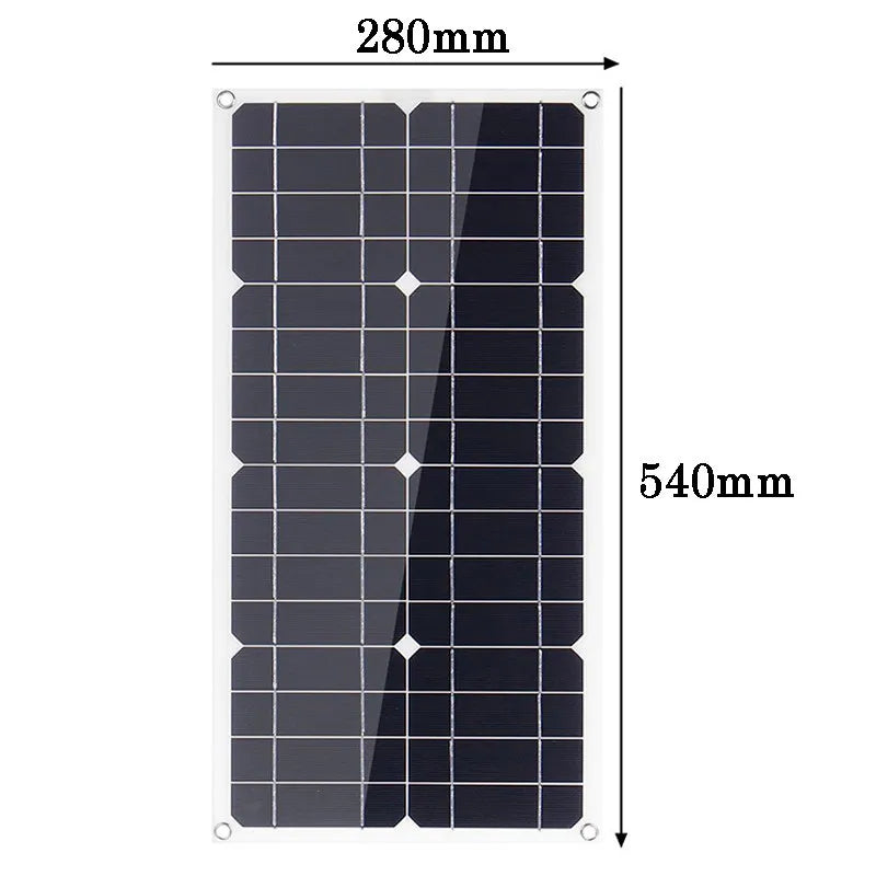 600w solor panel flexible power bank solar cell kit 12v18v controller