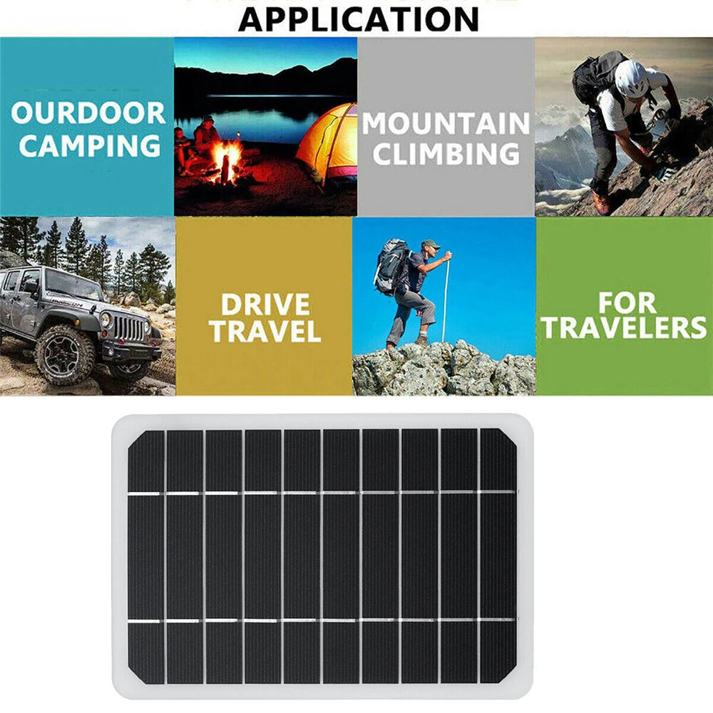 5v 10w solar panel output usb outdoor portable solar system mobile pho