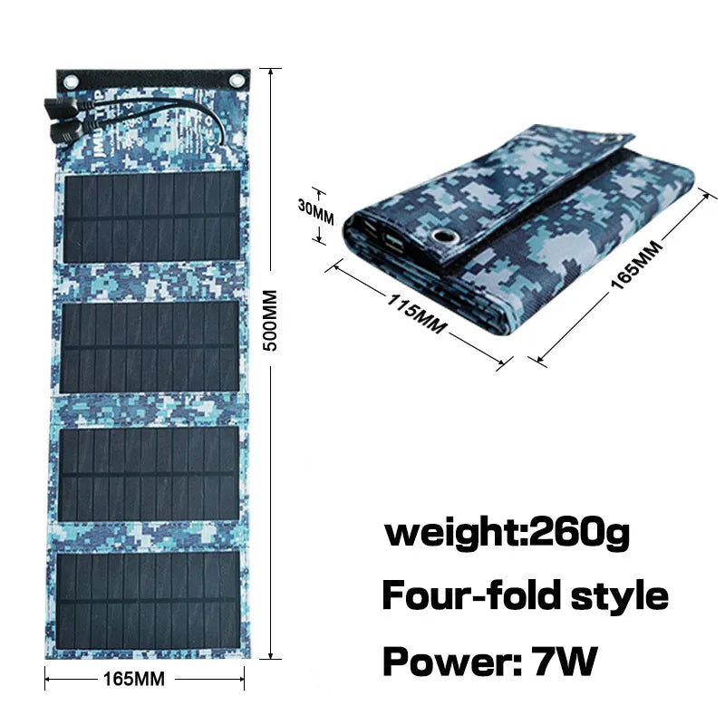 flexible solar panel 5v 2usb portable waterproof plate