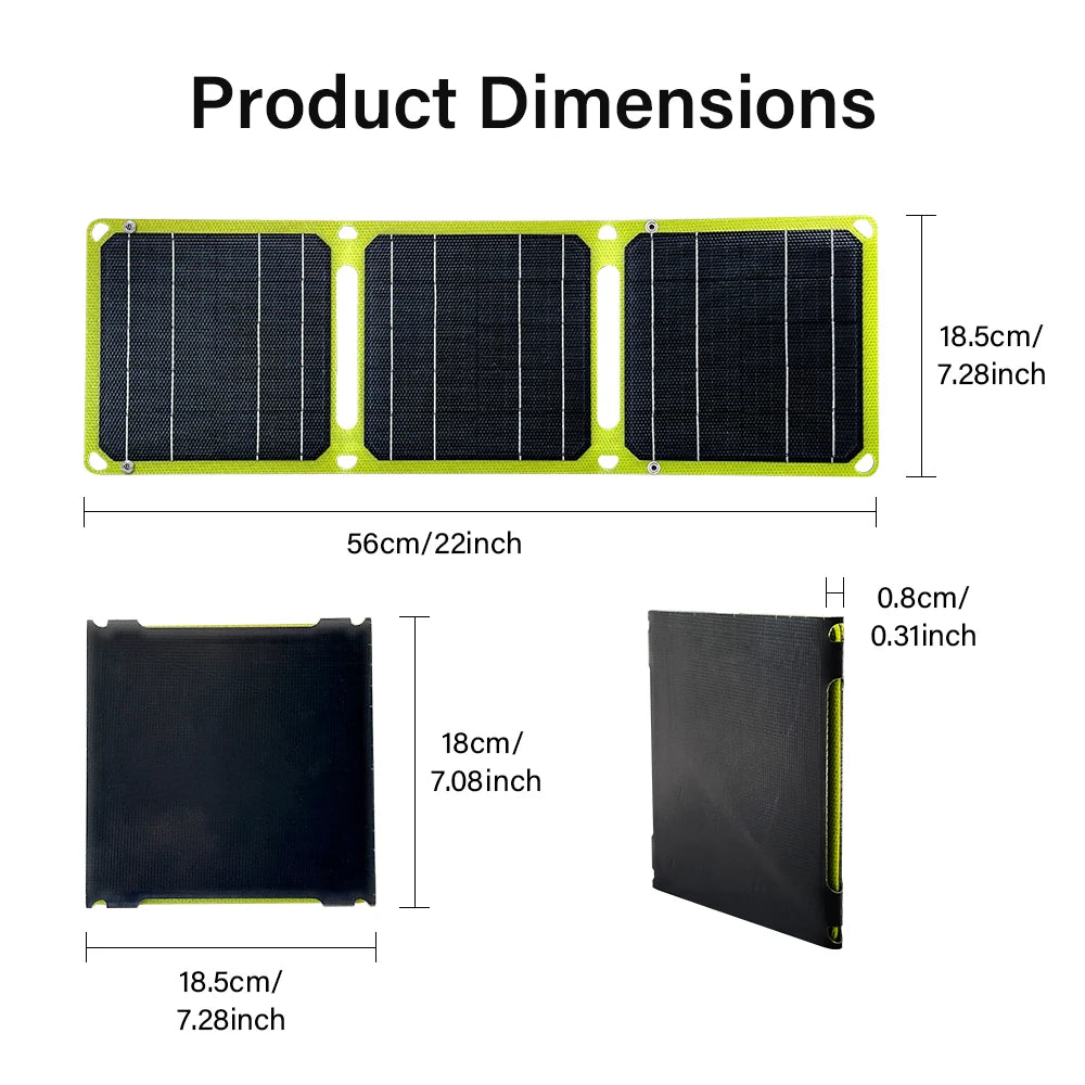 outdoor powerful flexible solar panel 5v 40w portable battery mobile