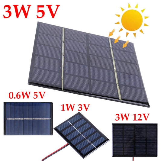 solar panel 3w 5v micro solar board portable fast charger polysilicon