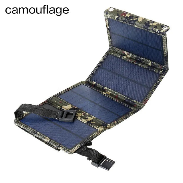 USB Foldable Solar Panel portable Flexible Small Waterproof 5V Folding