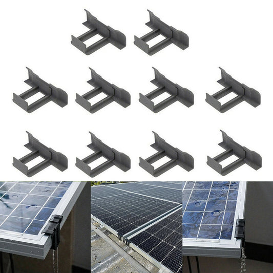 10 pcs solar panel frames water drained