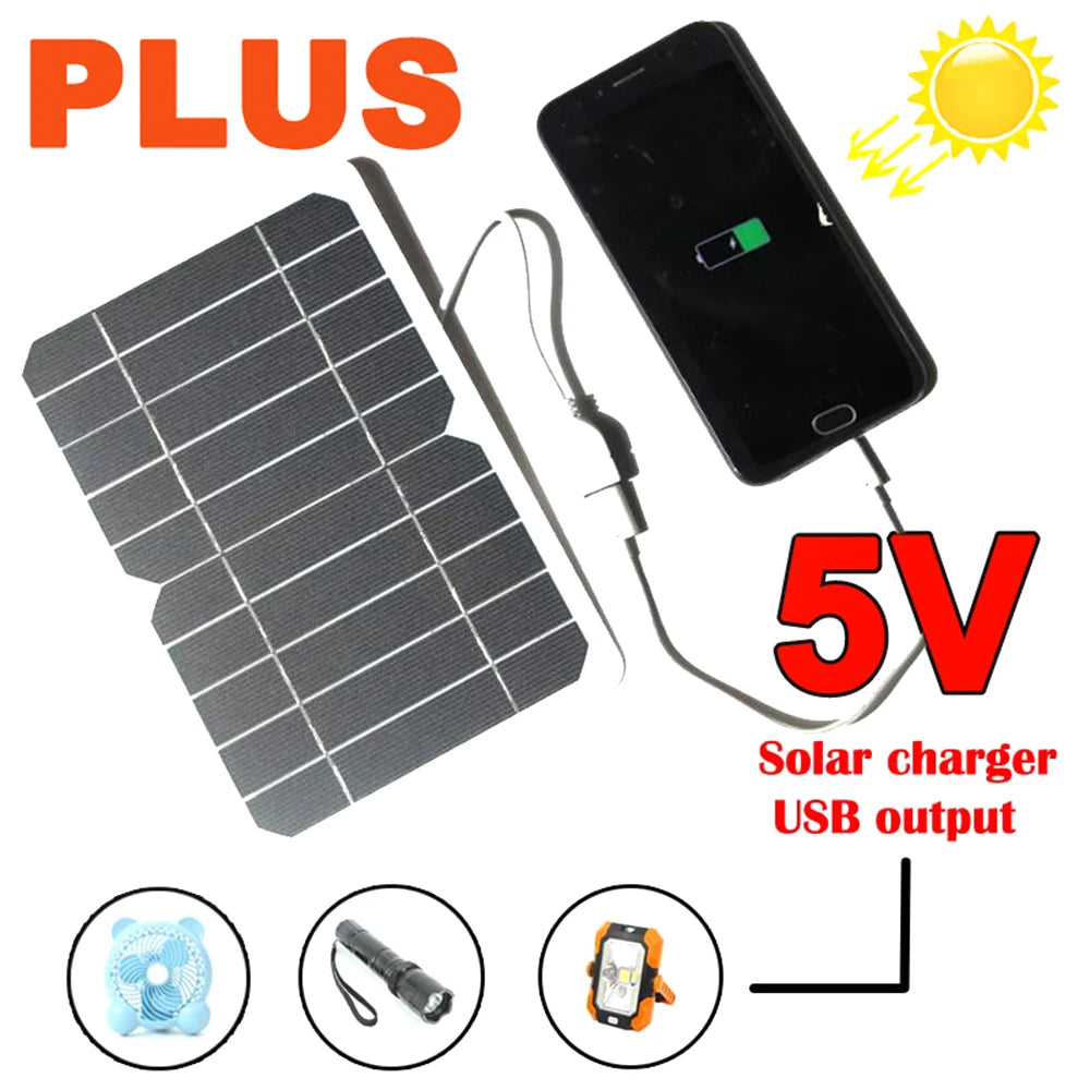 5v 10w solar panel output usb outdoor portable solar system mobile pho