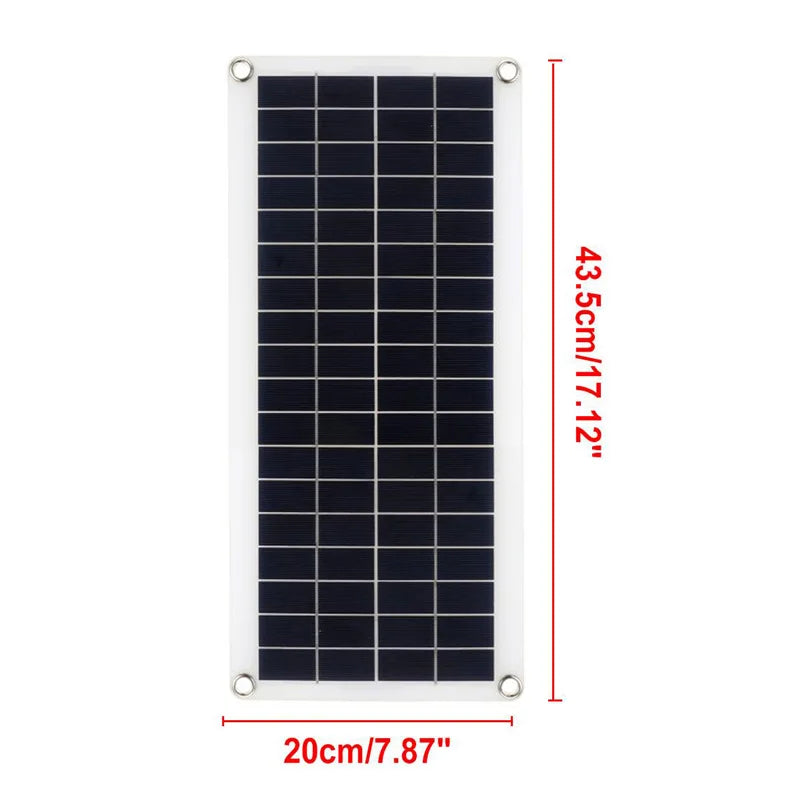 300w solar panel 12v usb charging solar cell 60a controller portable