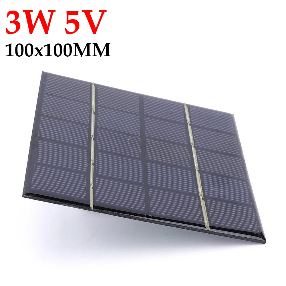 solar panel 3w 5v micro solar board portable fast charger polysilicon