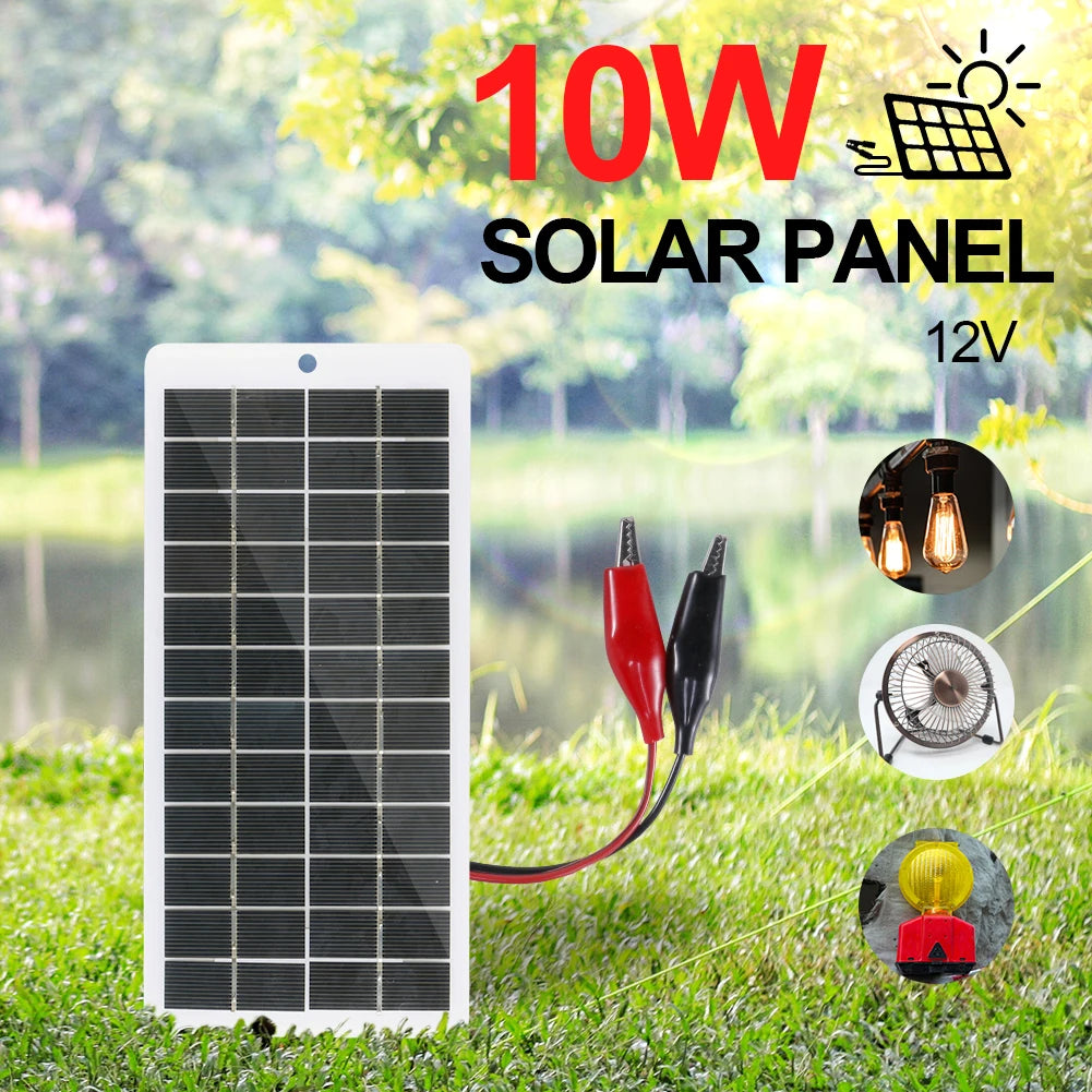 solar panel 10w 12v polysilicon epoxy panels portable solar cell diy 2