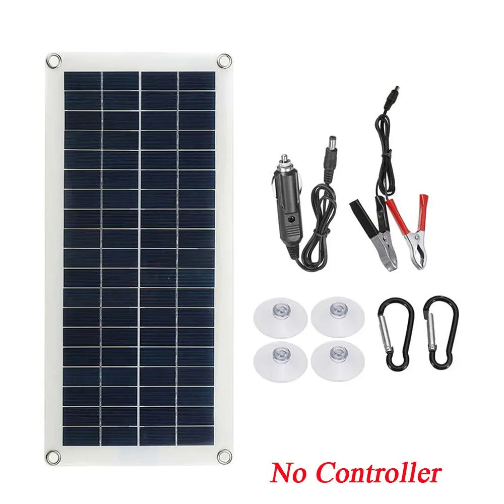 300w solar panel kit 12v switch usb charging interface solar board wit