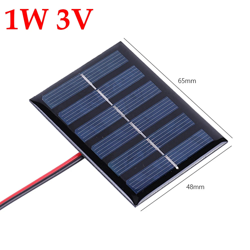 solar panel 3w 5v micro solar board portable fast charger polysilicon