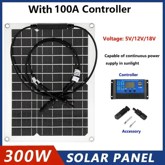 300w solar panel 18v sun power solar cells bank