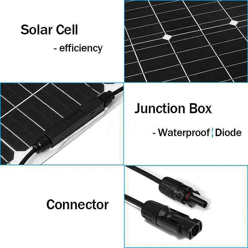 nofoldable solar panel300w solar panel 18v sun power solar cells bat