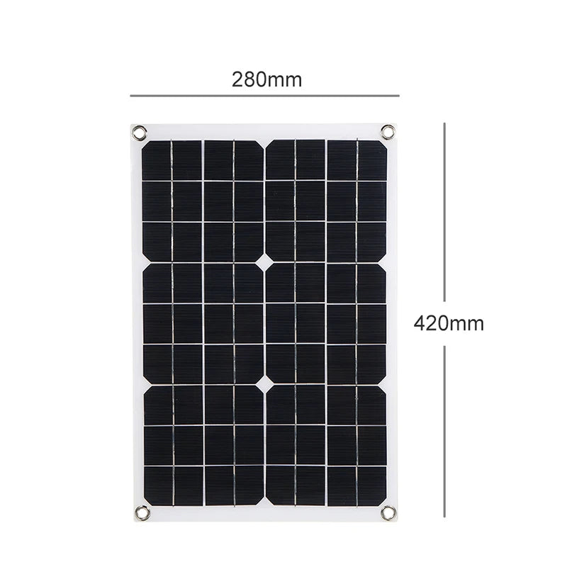 1200W Solar Panel 12V Battery Charger Dual USB With 10A-60A ell Controller Solar COutdoor Camping for Phone Car Yacht RV Hiking