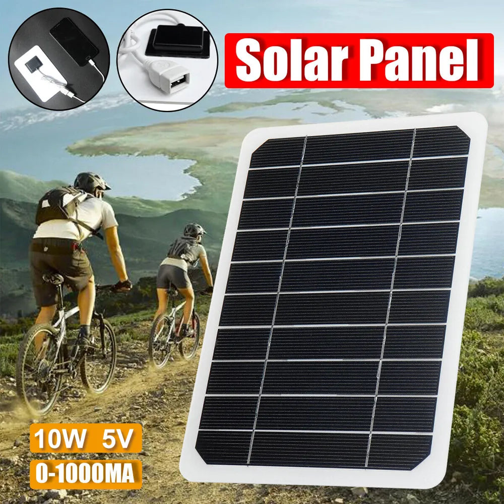 5v 10w solar panel output usb outdoor portable solar system mobile pho