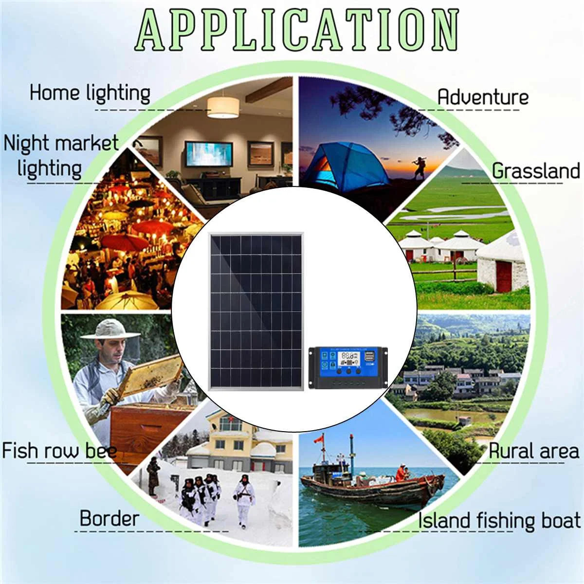 Portable Outdoor Rechargeable Solar Cell Generator for Home